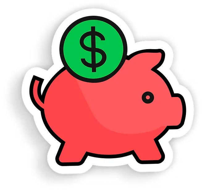 Piggy bank icon representing savings