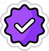 Purple check icon