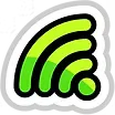 Wireless internet signal icon